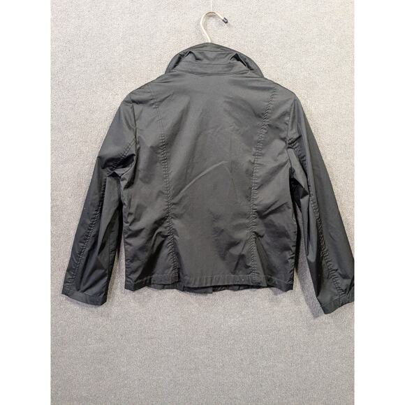 Chicos 2 Jacket Womens Large 12 Carefree Chill Carlynn Preppy Pop Collar Zip - Picture 5 of 10